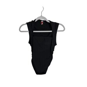 Sleeveless‎ Bodysuit Square Neck Tank Top Basic Casual